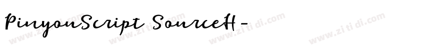 PinyouScript SourceH字体转换